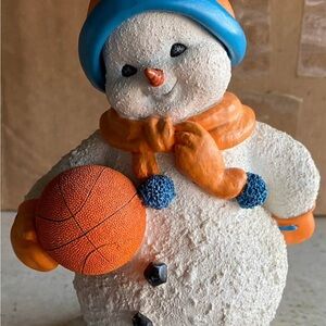 “Lizzy” Tennessee Lady Vols Snowman Figurine with Basketball